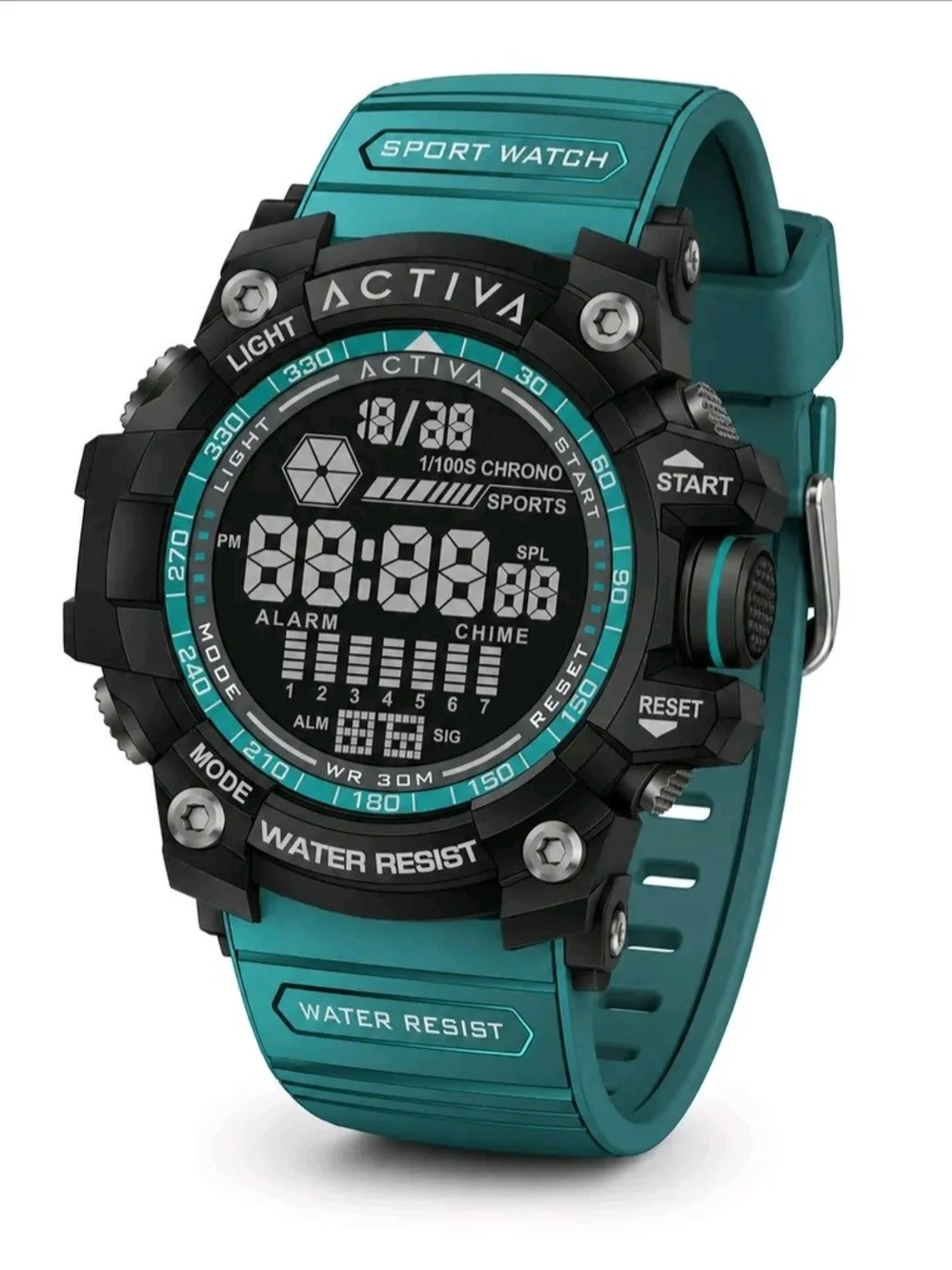 Invicta Teal and Black Digital Sport Watch
